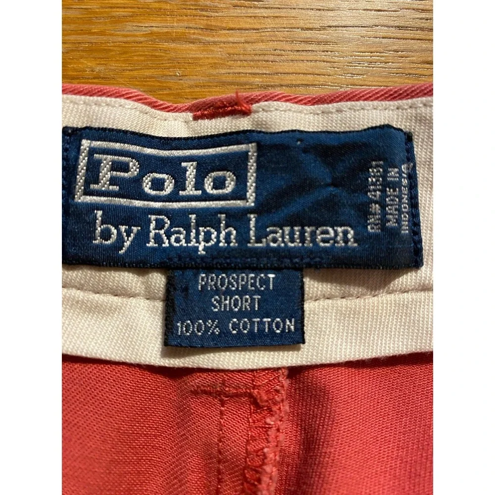 Vintage Polo By Ralph Lauren Shorts‎ chino prospect shorts Red Men's 32 Golf EUC